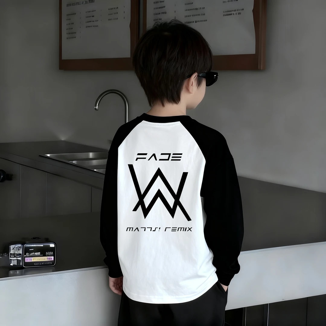 撞色童装男童T恤长袖纯棉儿童春秋装2025新款男孩大童打底衫穿搭