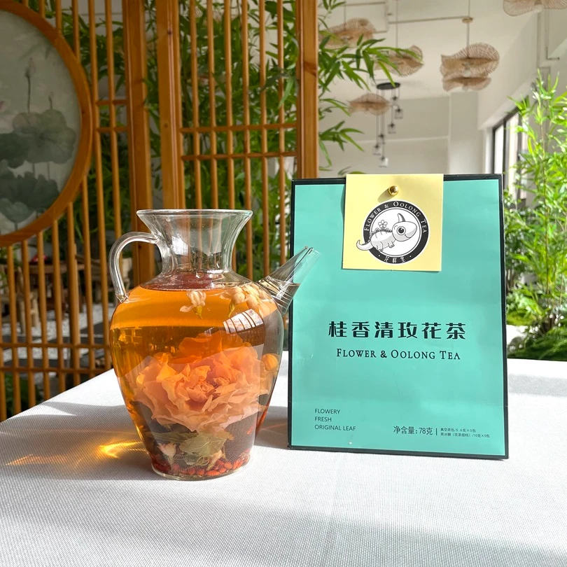 【伴手礼装】花样里乌龙花茶桂香洛神柠檬菊花乌龙茶纯手工制作茶包