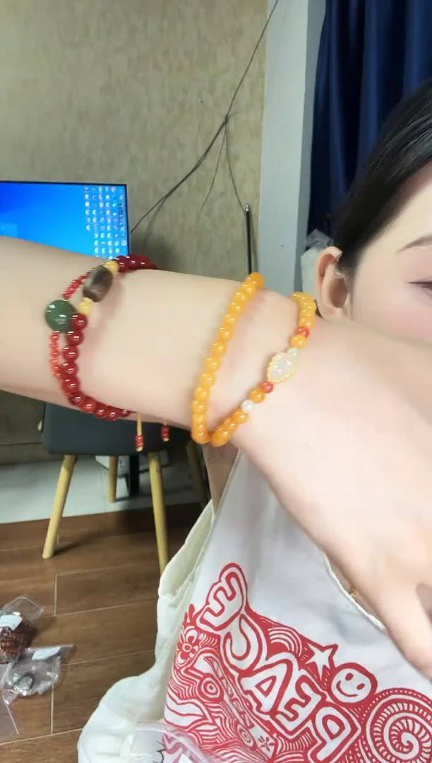 非洲檀香手串/手链蜜蜜双圈葫芦