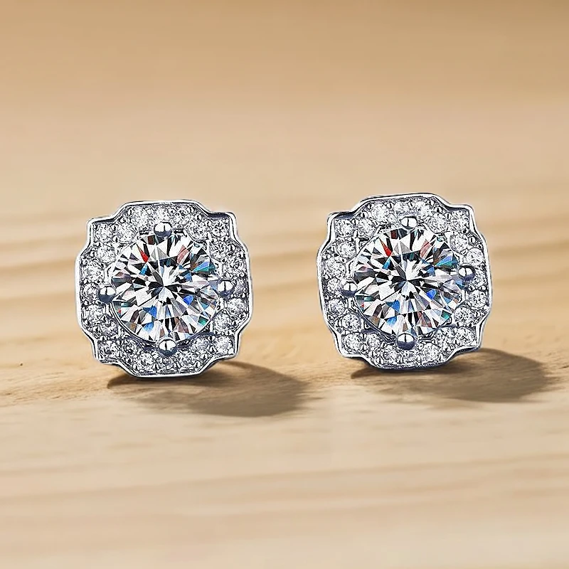 合金耳饰 【方糖】小众时尚百搭RS33