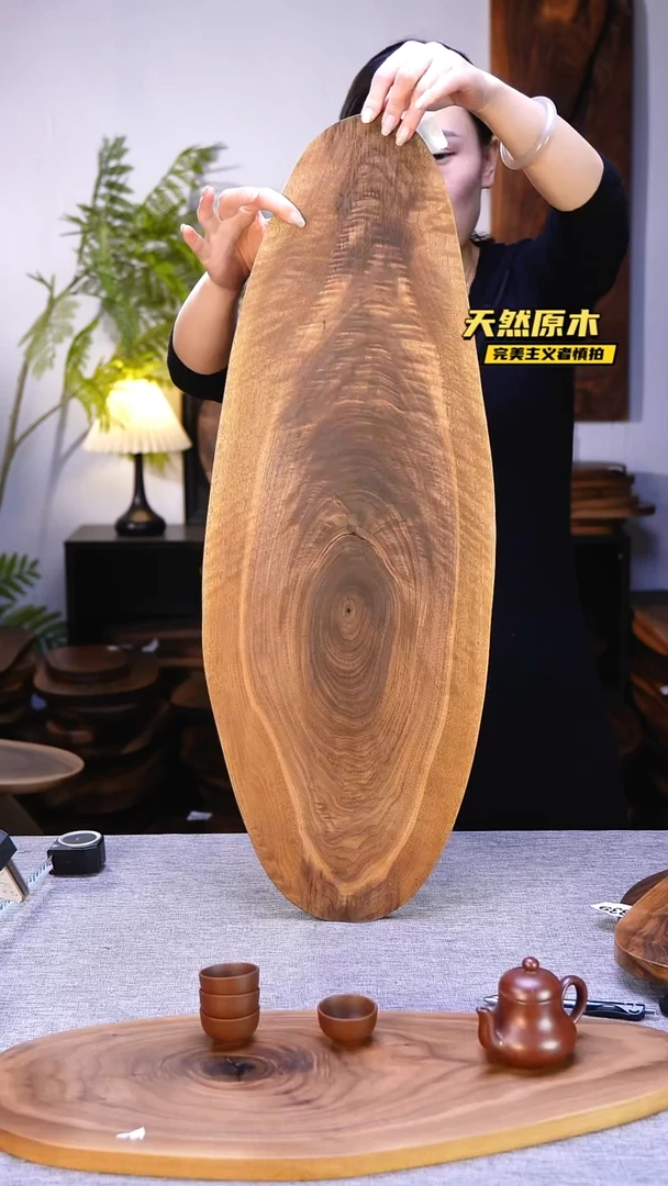 木北美黑胡桃原木.干裂疤结不属于商品质量问题完美主义者慎拍