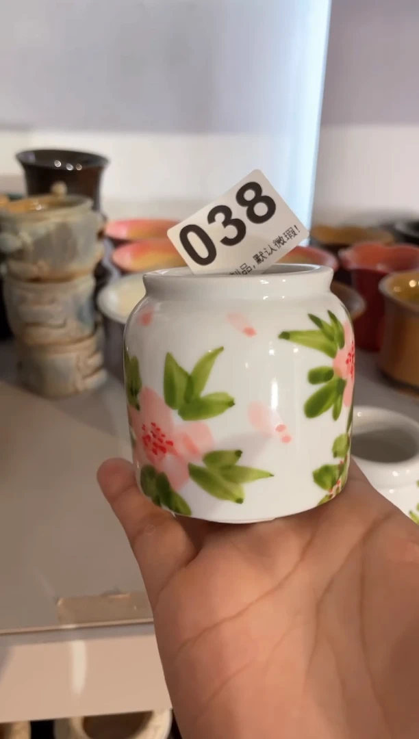 瓷片038小芳手工花盆编号