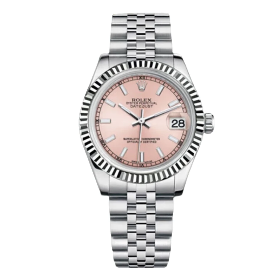 99新 Rolex/劳力士 日志178274/31mm/粉盘条钉/自动机械/单表