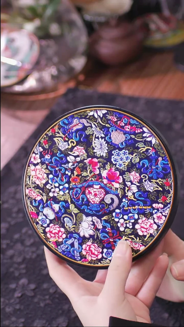 壹藏贰宝暗八仙图案大垫子一片