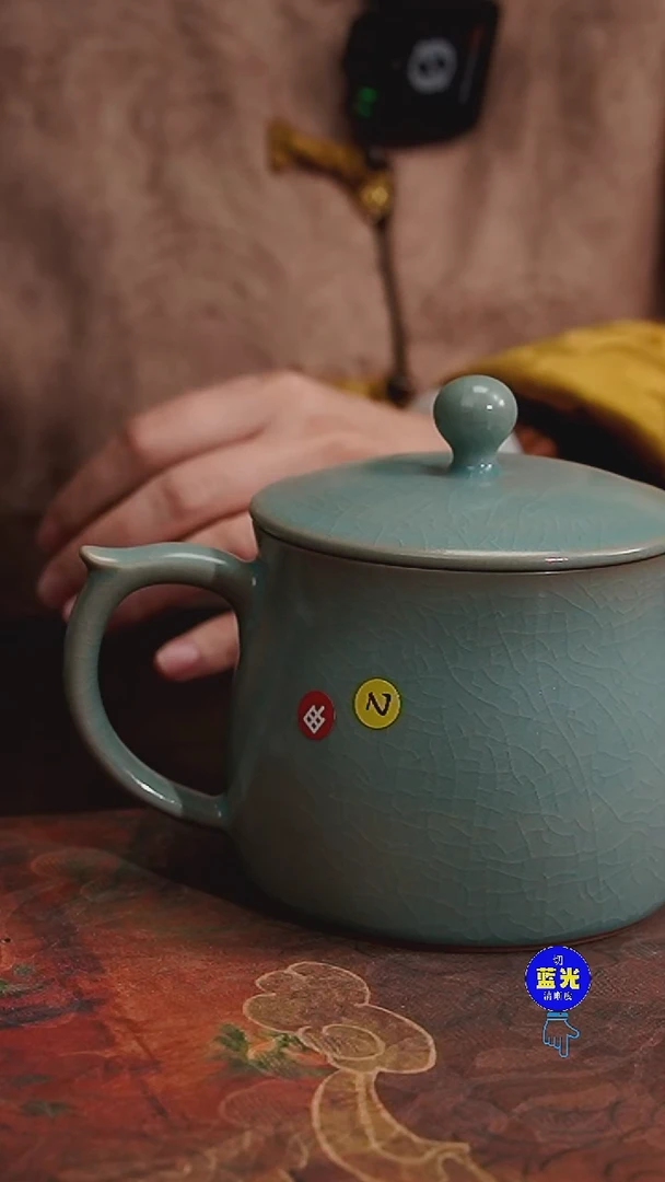 摆件瓷瑕品清凉寺原矿釉办公杯373