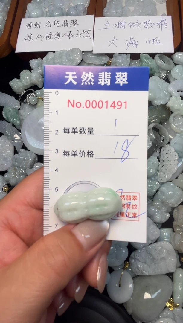 翡翠未镶嵌吊坠(不含链)1491