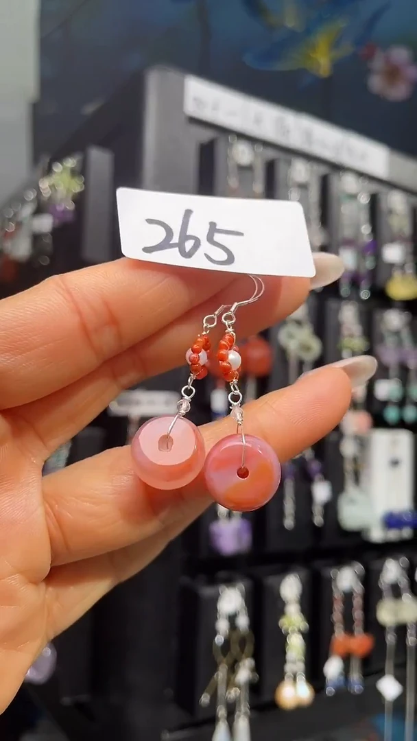 银S925镶嵌耳饰紫晶喜欢拍