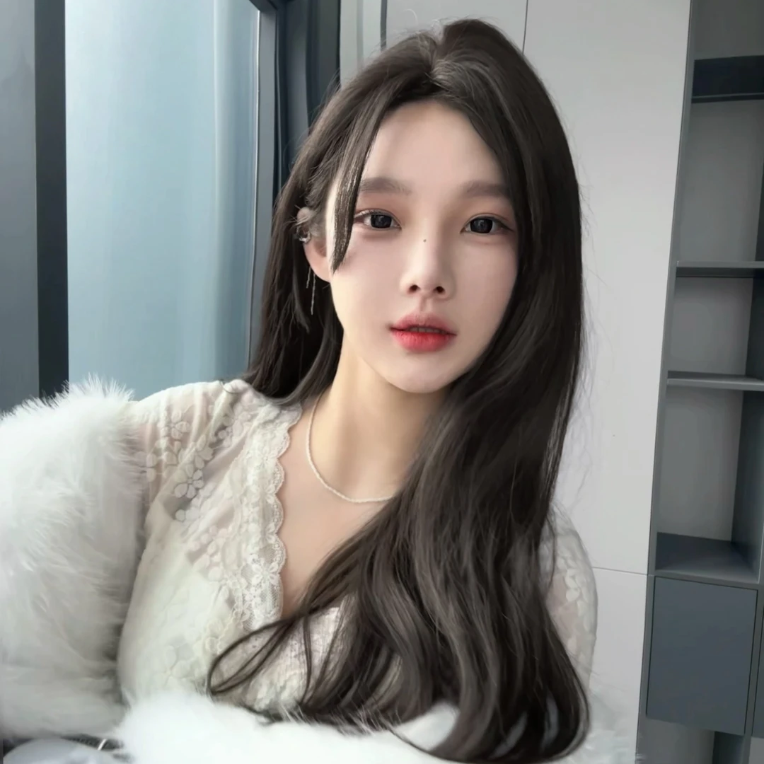 【徐鹿专属·直发八字】整顶假发发网氛围感55cm长直发修颜增加发量