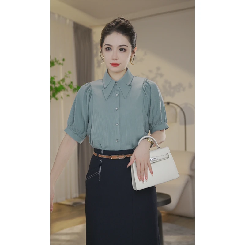 【曼贝宠粉节】8392122欧若风衬衫女气质时尚小众法式衬衣