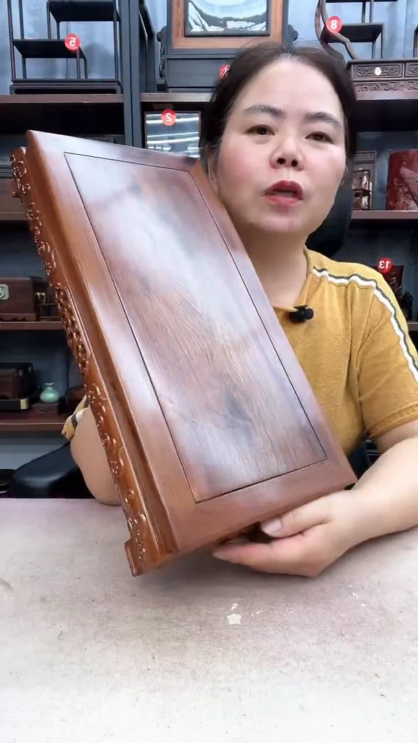 鸡翅木类端景台小李子红木工艺品