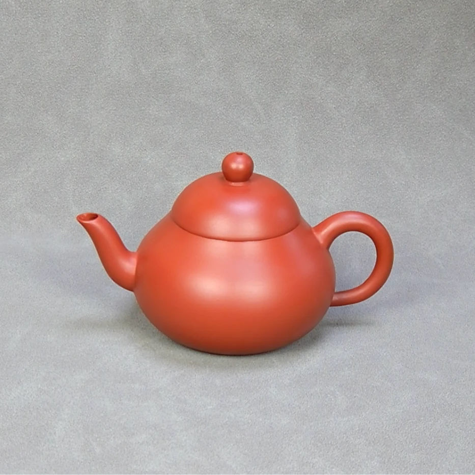MOSU茶器【130cc矮梨壶】潮州入门紫砂壶纯手工朱泥原矿小容量茶壶