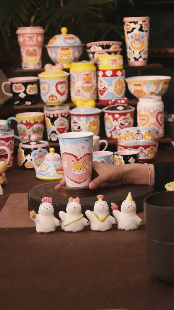 杯子景德镇原创手作陶瓷