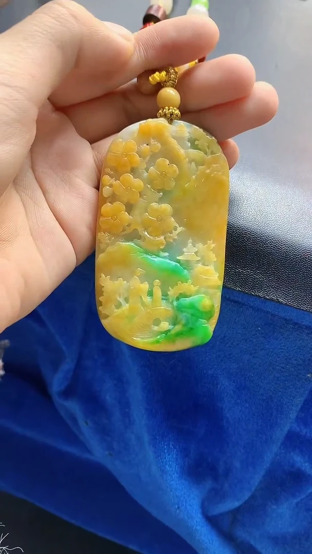 颈饰未镶嵌翡翠天然缅甸a货翡翠