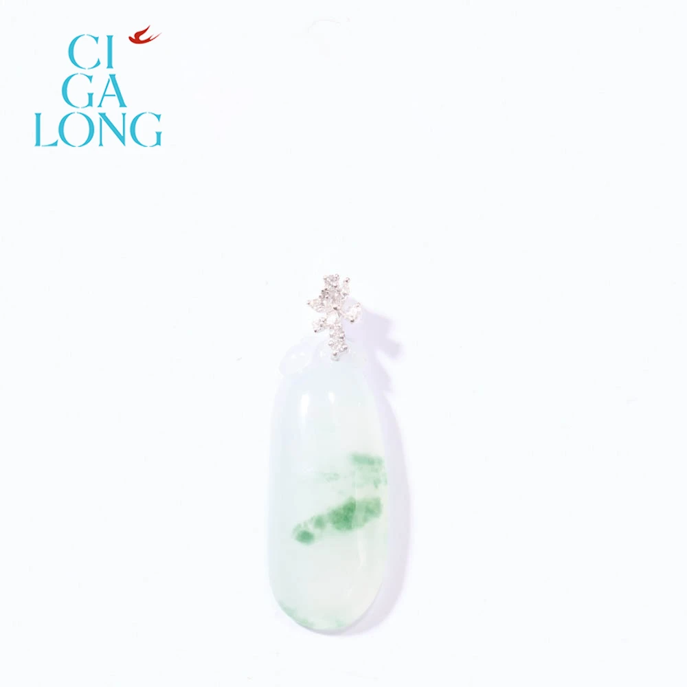 CIGALONG PT950翡翠福瓜吊坠4093