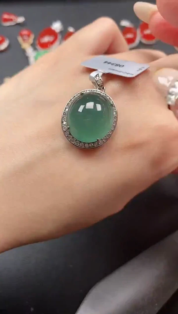 银S925镶嵌戒指翡翠51511