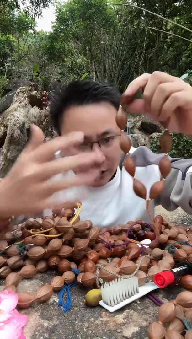 手串橄榄核Z*正四花直播间一物一图梅林红核