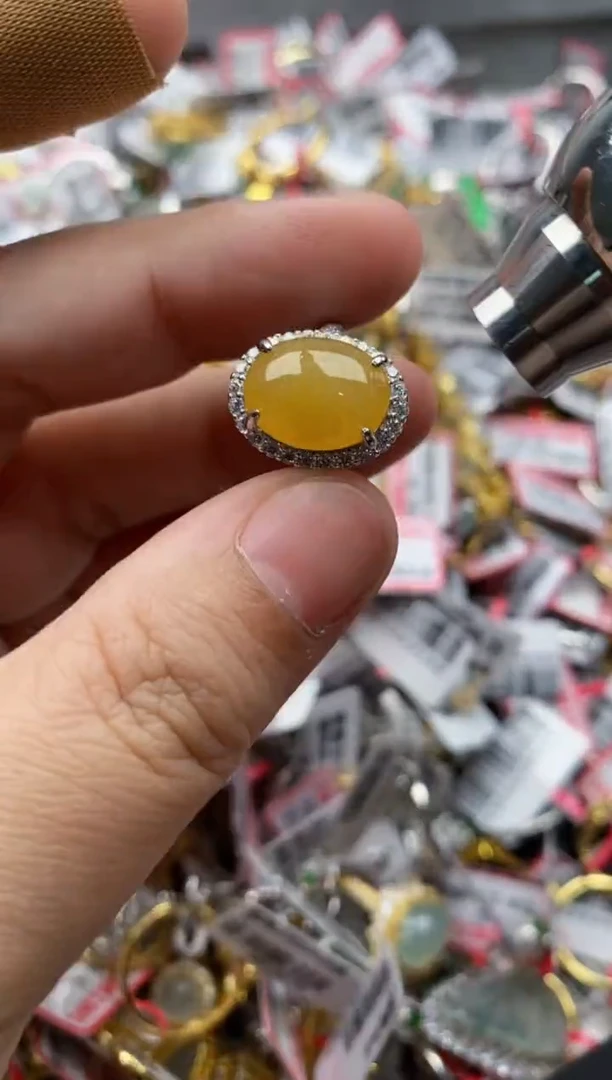 【闪购商品】翡翠戒指银S925镶嵌333333---8