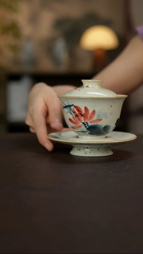 杯景德镇陶瓷杯碗柴烧多人