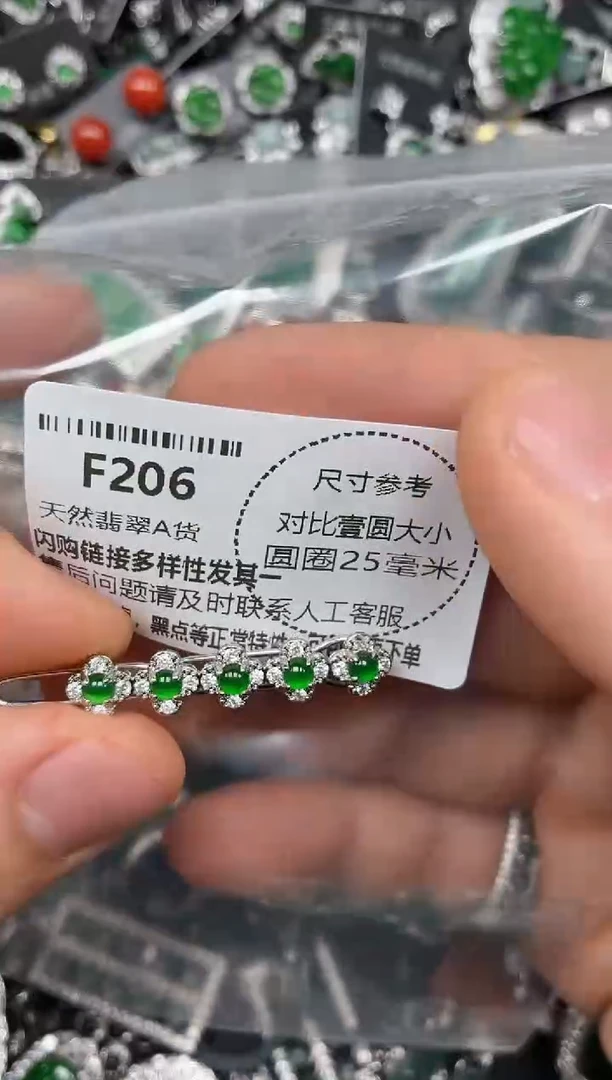 颈饰未镶嵌翡翠F206发夹