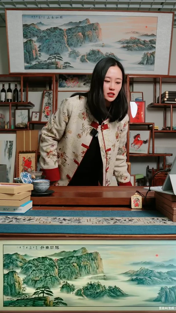 书法小六尺泰山带框220*80