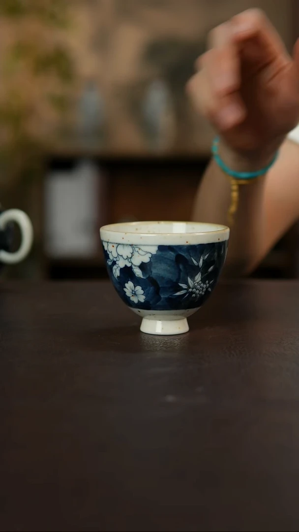 杯景德镇陶瓷杯碗柴烧多人