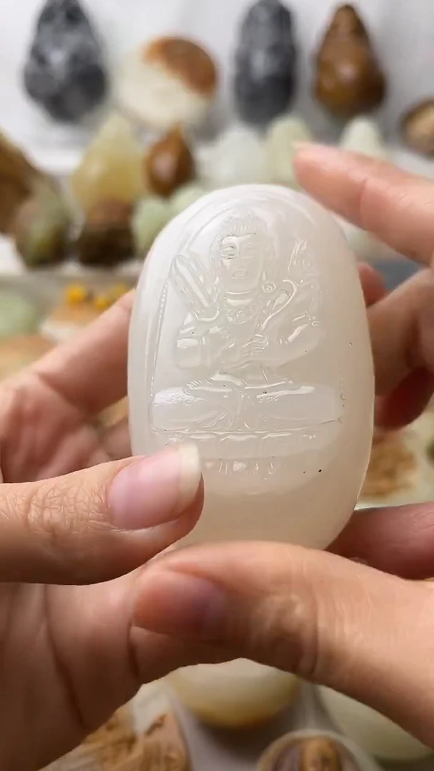 石材古青石棉纹正常不退换虚空藏