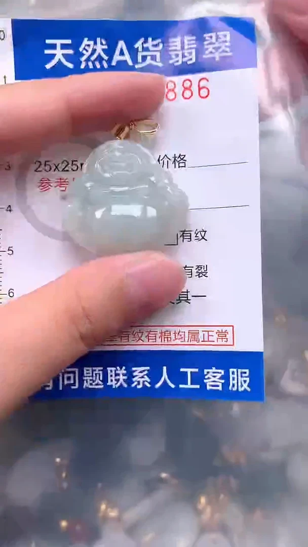 翡翠未镶嵌吊坠(不含链)1