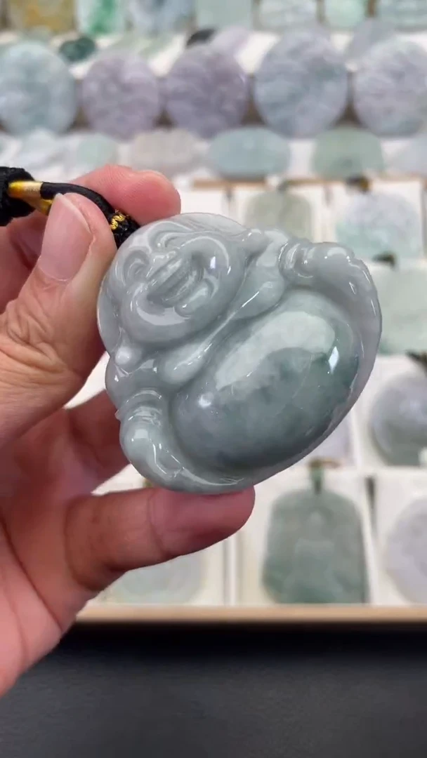 颈饰未镶嵌翡翠天然缅甸翡翠A货38