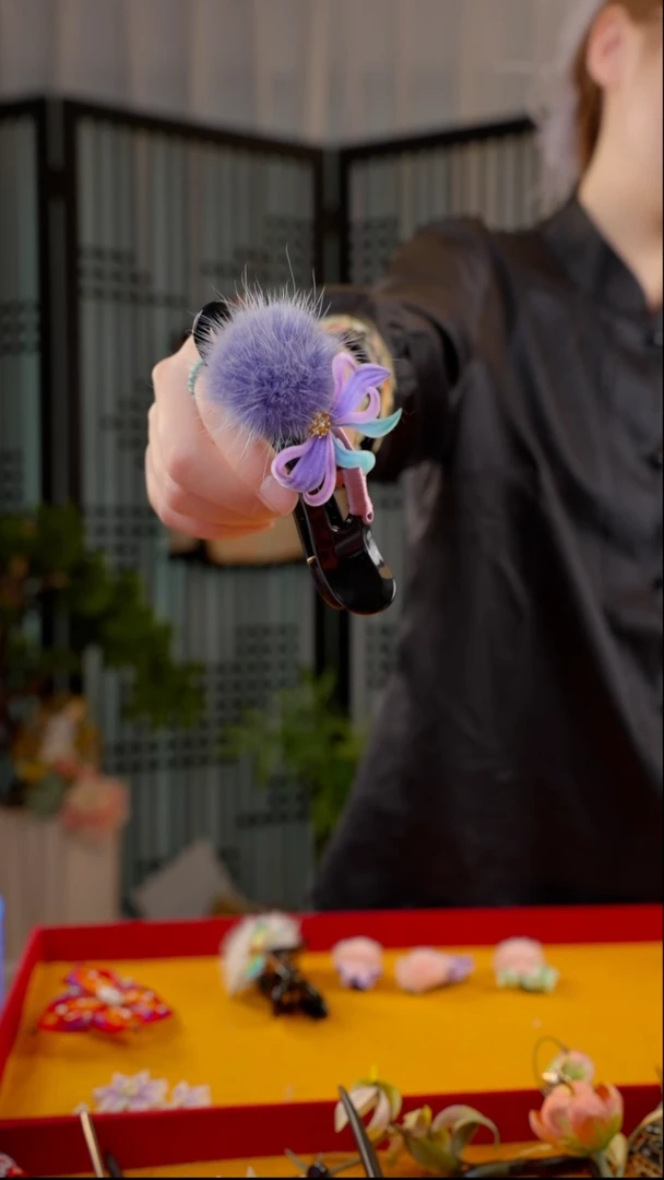 刺绣非遗苏绣绒花