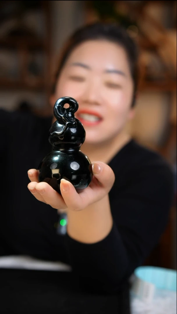 未镶嵌黑曜岩摆件黑曜石葫芦多样性发其一