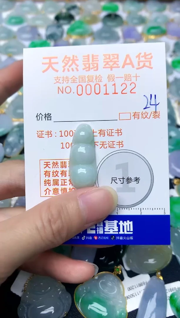 【闪购商品】翡翠颈饰未镶嵌24天然A货翡翠