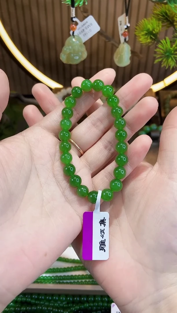未镶嵌手链和田玉G1300颜色微差