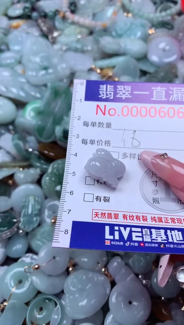 翡翠未镶嵌吊坠(不含链)606