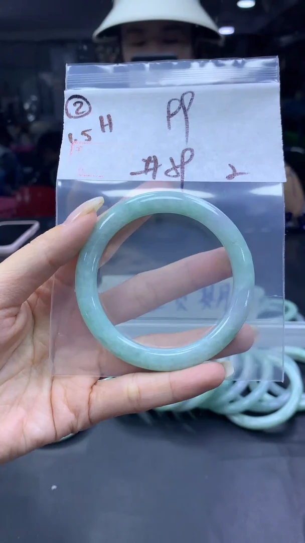 未镶嵌定制翡翠2手镯59纹+99元+拍一发一