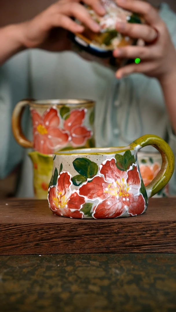 摆件泥垚手作 景德镇手工手绘器物