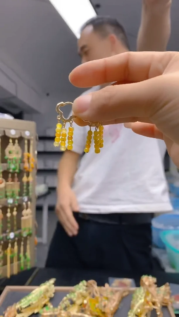 【闪购商品】翡翠耳饰合金156翡翠耳包