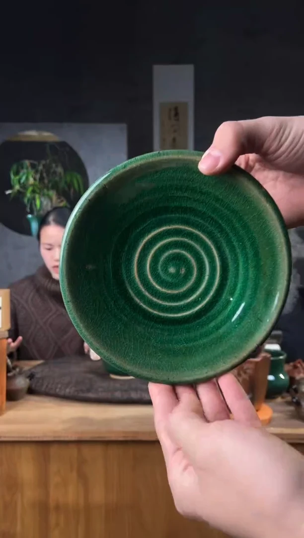 【闪购商品】 全手工原矿绿志野壶承