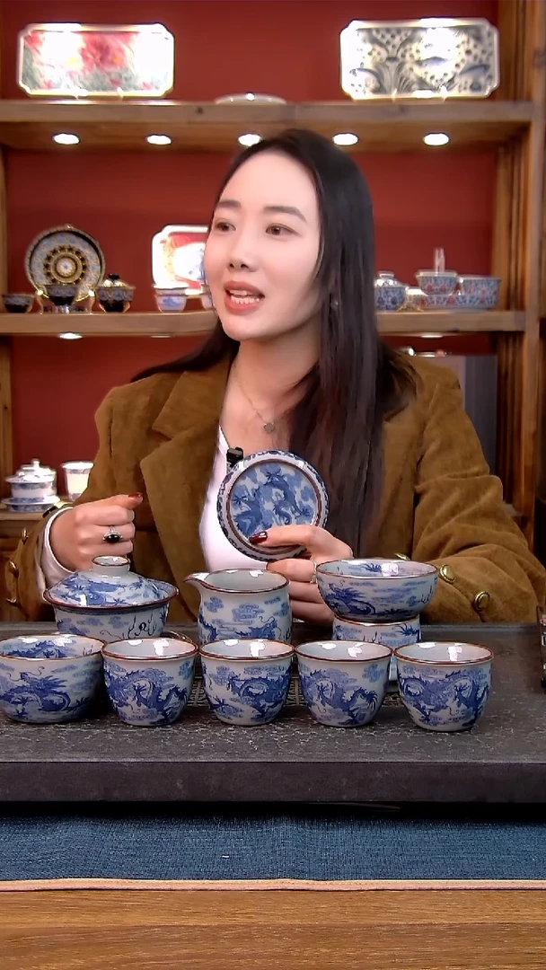 简装家用款9件套 老陶泥开片纹陶瓷茶具