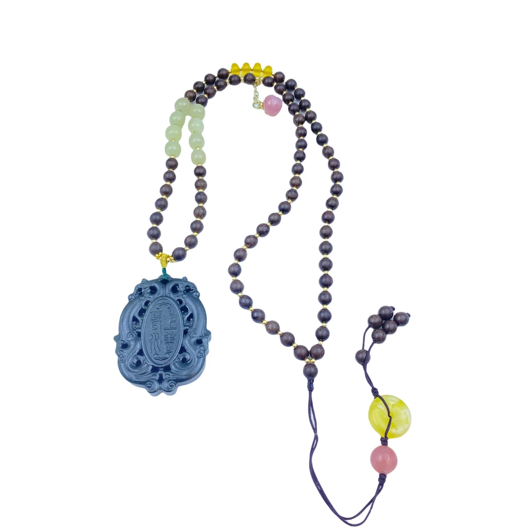 和田玉项链X229X合金