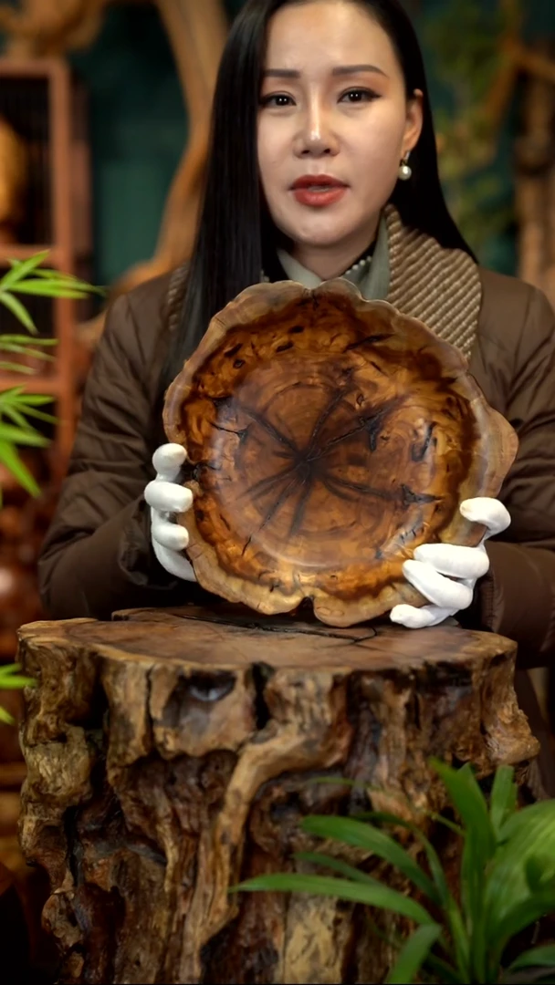 木雷击枣木果盘