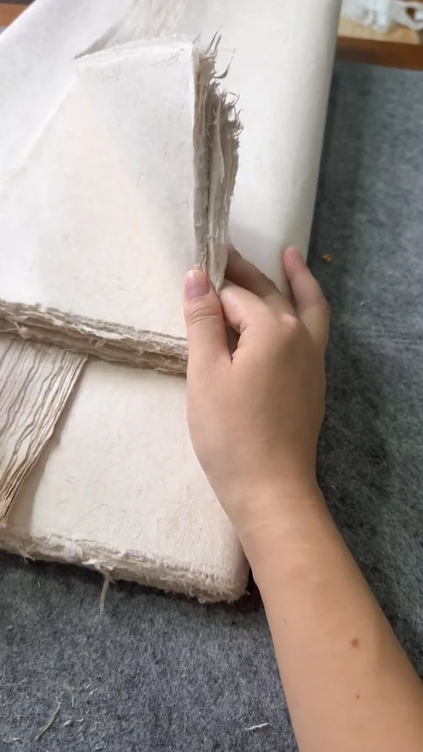 三尺手工皮麻纸半生半熟作品纸50张