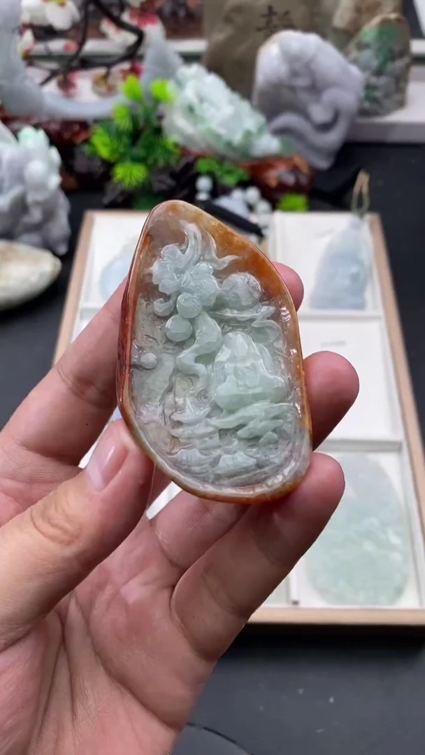 颈饰未镶嵌翡翠缅甸翡翠