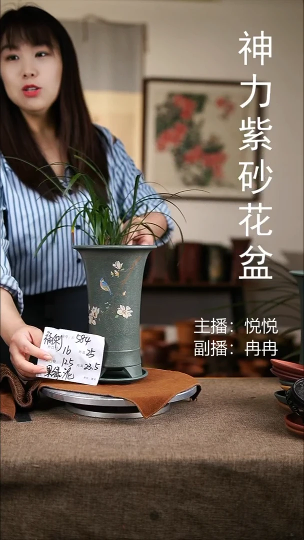 紫砂花盆紫砂花盆584+z