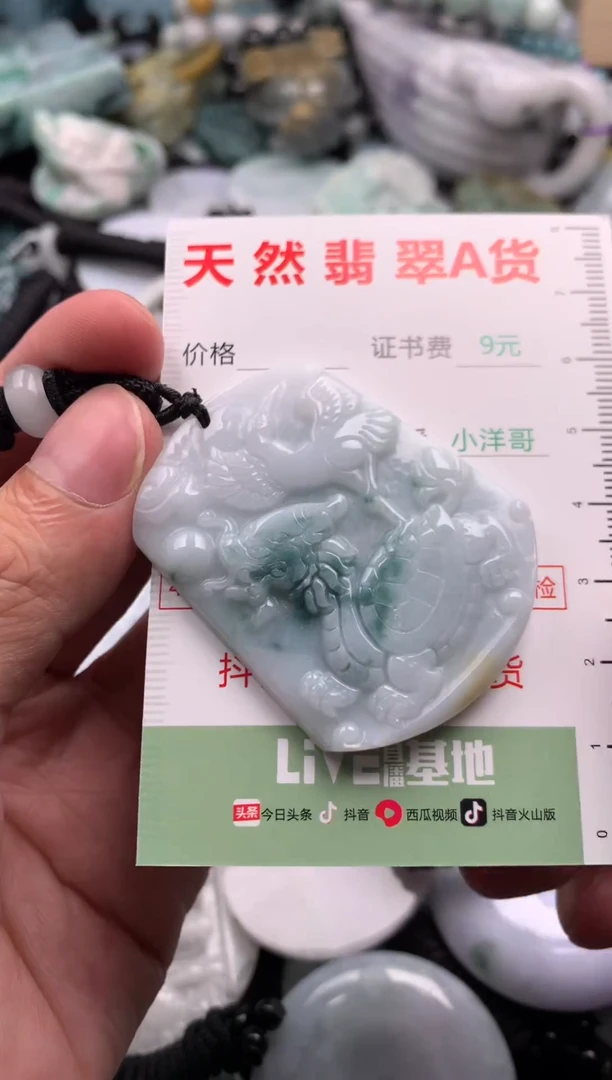 翡翠未镶嵌吊坠(不含链)1