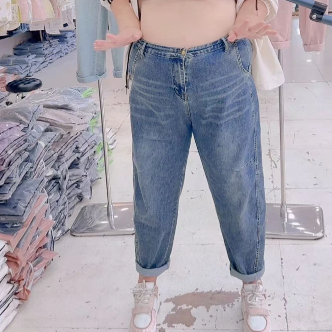 莲莲专属-春装25068欧货潮牌弯刀老爹裤