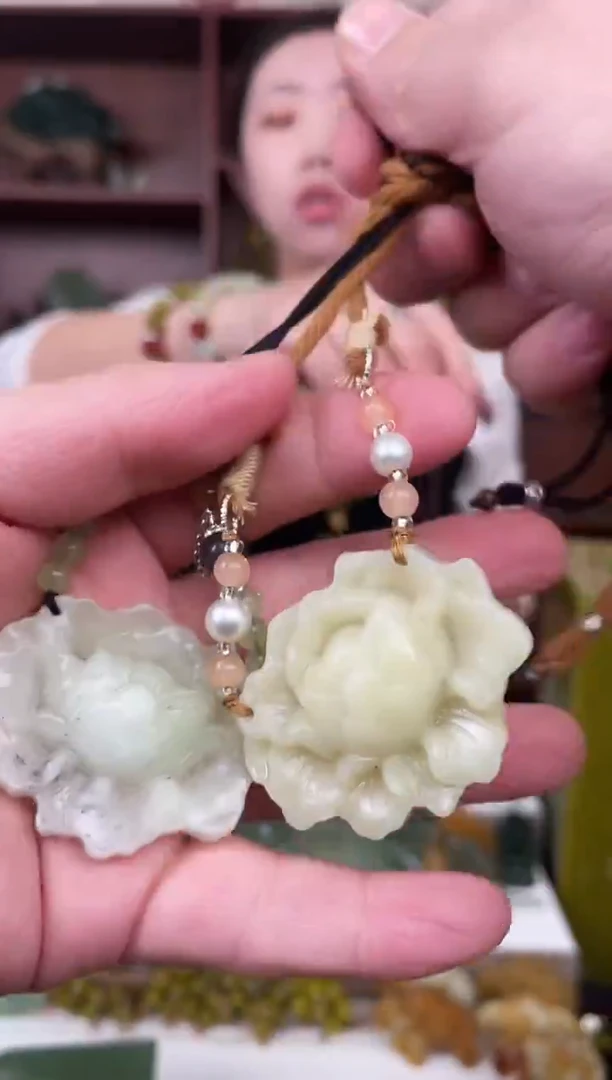 未镶嵌蛇纹石玉颈饰多样性发货拍一发一