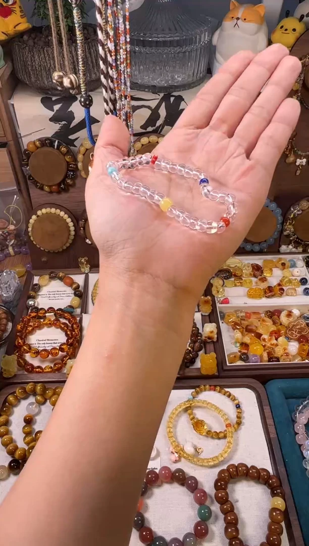 【闪购商品】石膏制品白水小肠单圈手串