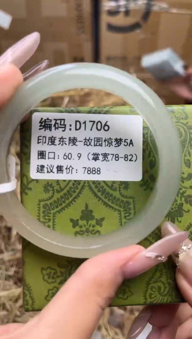 未镶嵌手镯石英质玉D1706-60.9