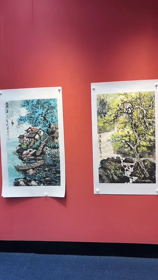 国画高希功六尺三开