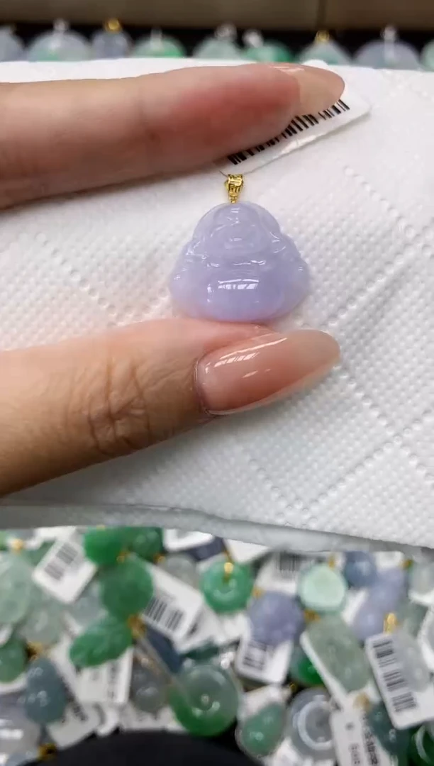 颈饰18K金镶嵌翡翠11111111111